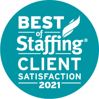 Best of Staffing Client Satisfaction 2021 logo.